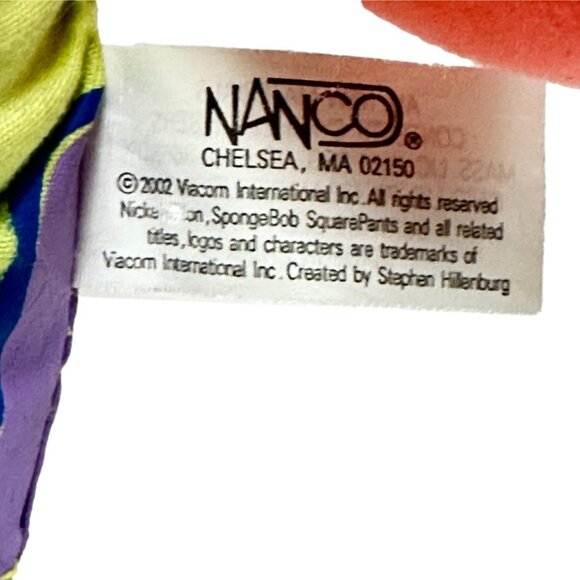 Spongebob Squarepants Patrick Star Plush 10 inch Nanco 2002 - Picture 9 of 9